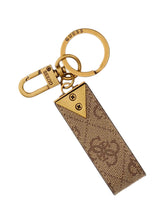 GUESS 2 USCITA Guess Portachiave Uomo Beige Brown - Beige Beige Brown